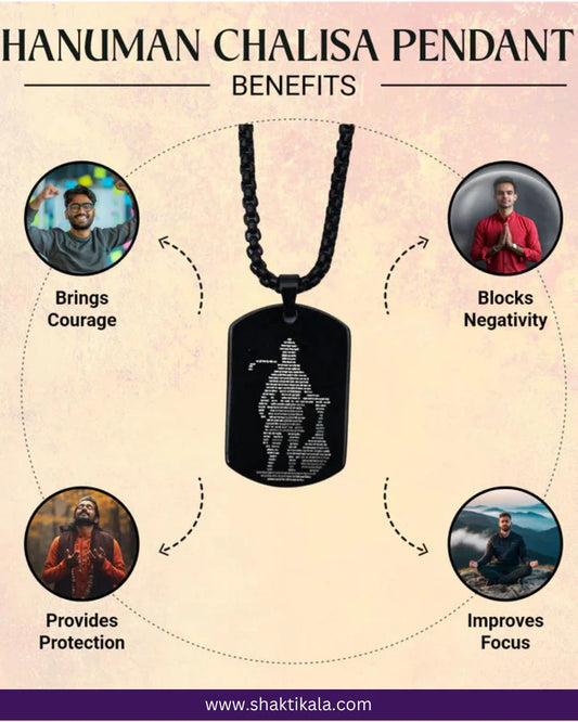 Hanuman Chalisa Pendant (Blessing & Protection) - Abhimantrit