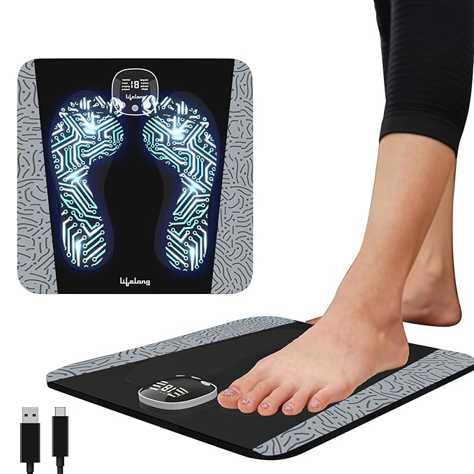 Vibrating Bubble Electric Foot Massager Pad